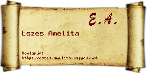 Eszes Amelita névjegykártya